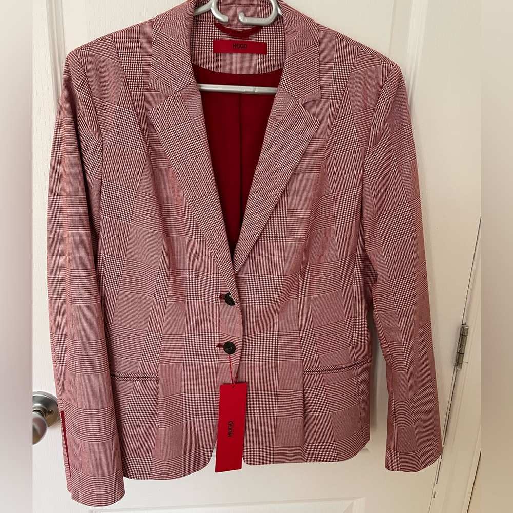 NWT Hugo Boss Wool-blend notch lapel blazer